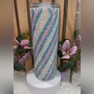 Elegant Multicolor Rhinestone Tumbler